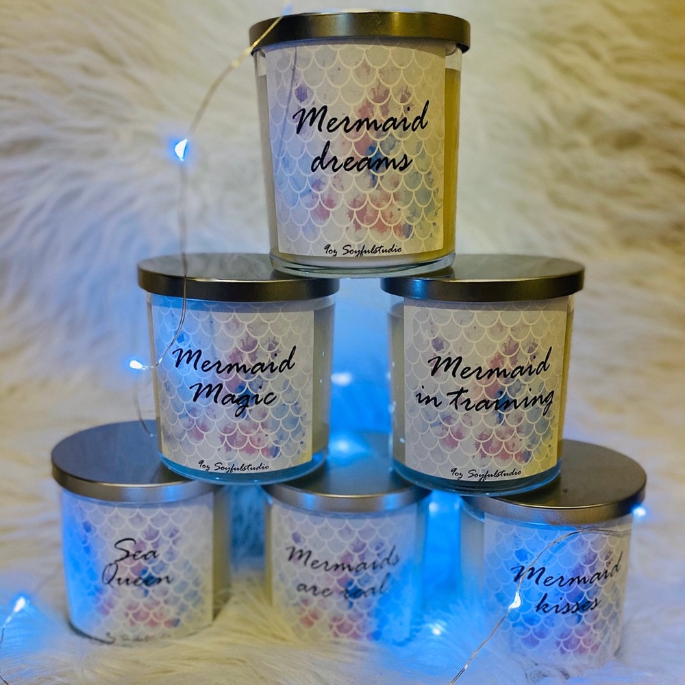 Mermaid soy candles - Picture 3 of 3